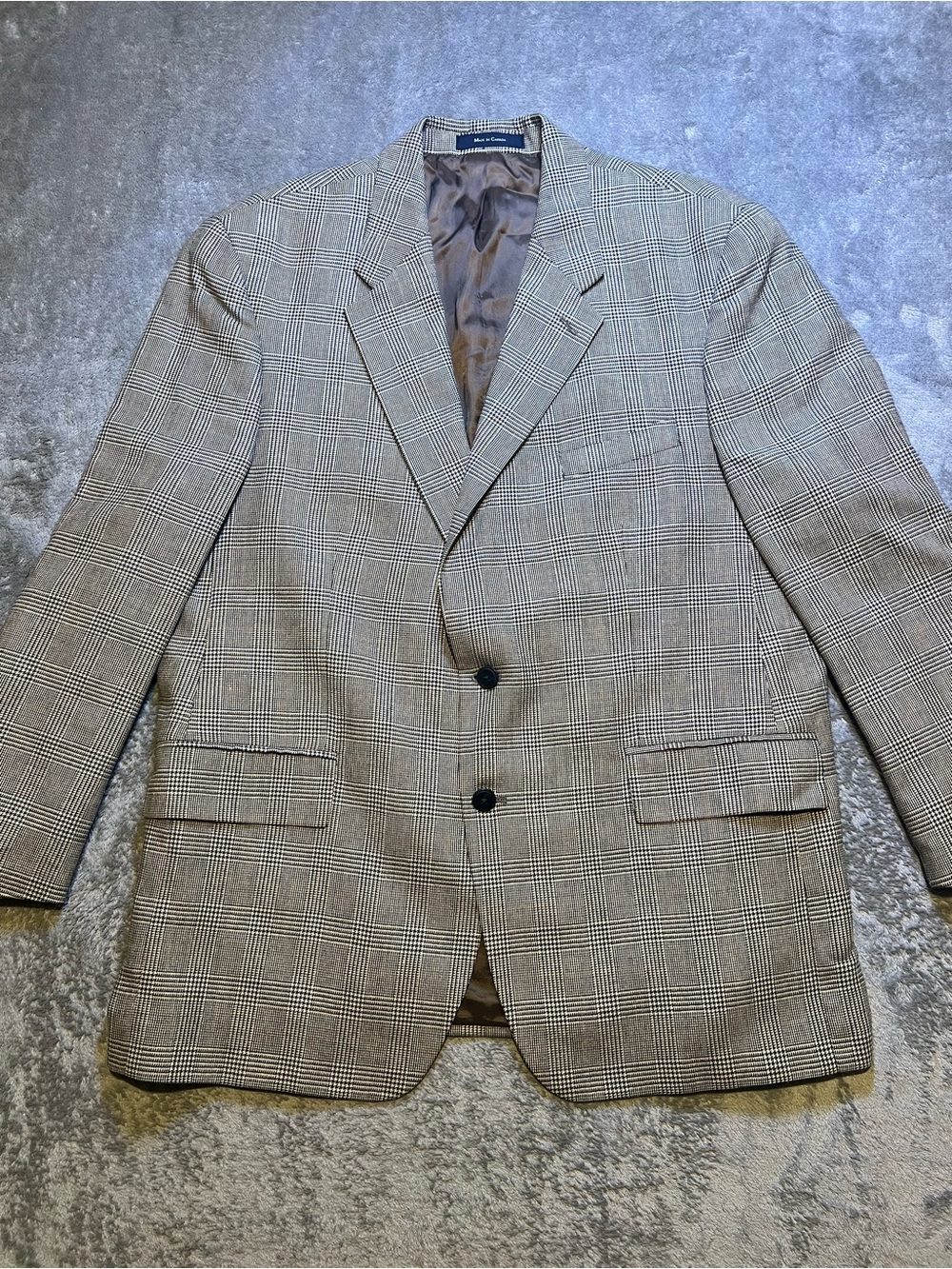 Chaps by Ralph Lauren Brown Glen Plaid Sport Coat 40R